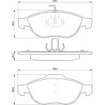 BOSCH 0 986 424 507 Bremsbelagsatz, Scheibenbremse