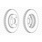 Ferodo DDF393C Bremsscheibe PREMIER Coat+ disc Ferodo DDF393C Bremsscheibe PREMIER Coat+ disc