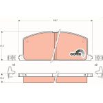 Bremsbelagsatz, Scheibenbremse GDB323 Bremsbelagsatz, Scheibenbremse GDB323