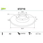Bremsscheibe 672710 Bremsscheibe 672710