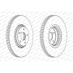Ferodo DDF2498RC-1 Bremsscheibe PREMIER Ferodo DDF2498RC-1 Bremsscheibe PREMIER