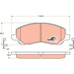 Bremsbelagsatz, Scheibenbremse GDB3287 Bremsbelagsatz, Scheibenbremse GDB3287