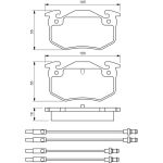 Bremsbelagsatz, Scheibenbremse 0 986 466 350 Bremsbelagsatz, Scheibenbremse 0 986 466 350