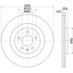 Bremsscheibe 8DD 355 129-381 Bremsscheibe 8DD 355 129-381