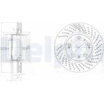 Delphi BG3564 Bremsscheibe