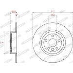 Bremsscheibe DDF2771C Bremsscheibe DDF2771C
