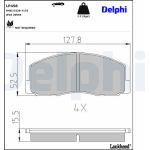 Delphi LP458 Bremsbelagsatz, Scheibenbremse Delphi LP458 Bremsbelagsatz, Scheibenbremse