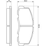 BOSCH 0 986 469 550 Bremsbelagsatz, Scheibenbremse