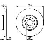 Bremsscheibe 0 986 479 C59 Bremsscheibe 0 986 479 C59