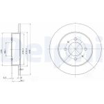 Delphi BG3125 Bremsscheibe Delphi BG3125 Bremsscheibe