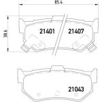 Bremsbelagsatz, Scheibenbremse P 28 007 Bremsbelagsatz, Scheibenbremse P 28 007