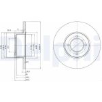 Delphi BG2069 Bremsscheibe Delphi BG2069 Bremsscheibe