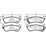 Hella 8DB 355 008-671 Bremsbelagsatz, Scheibenbremse Hella 8DB 355 008-671 Bremsbelagsatz, Scheibenbremse