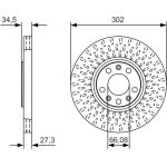 BOSCH 0 986 479 A88 Bremsscheibe BOSCH 0 986 479 A88 Bremsscheibe