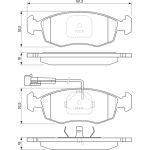 BOSCH 0 986 424 515 Bremsbelagsatz, Scheibenbremse BOSCH 0 986 424 515 Bremsbelagsatz, Scheibenbremse