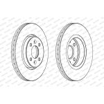FERODO PREMIER Coat+ disc DDF1124C Bremsscheibe 280x24mm, 4, Belüftet, beschichtet