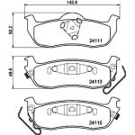 Hella 8DB 355 013-681 Bremsbelagsatz, Scheibenbremse Hella 8DB 355 013-681 Bremsbelagsatz, Scheibenbremse