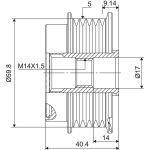 Generatorfreilauf 588115