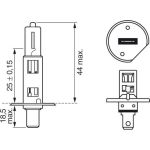 Glühlampe, Fernscheinwerfer 1 987 301 011