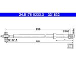 Bremsschlauch 24.5176-0233.3 Bremsschlauch 24.5176-0233.3