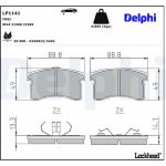 Delphi LP1141 Bremsbelagsatz, Scheibenbremse Delphi LP1141 Bremsbelagsatz, Scheibenbremse