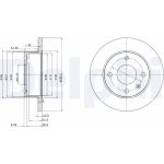 Delphi BG2375 Bremsscheibe Delphi BG2375 Bremsscheibe