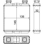 Wärmetauscher, Innenraumheizung AH 188 000P Wärmetauscher, Innenraumheizung AH 188 000P