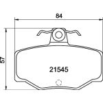 Bremsbelagsatz, Scheibenbremse 8DB 355 018-021 Bremsbelagsatz, Scheibenbremse 8DB 355 018-021