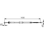 BOSCH 1 987 477 912 Seilzug, Feststellbremse BOSCH 1 987 477 912 Seilzug, Feststellbremse