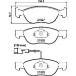 Bremsbelagsatz, Scheibenbremse 8DB 355 007-901