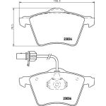 Hella 8DB 355 008-771 Bremsbelagsatz, Scheibenbremse Hella 8DB 355 008-771 Bremsbelagsatz, Scheibenbremse