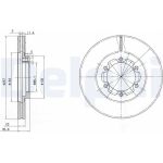 Delphi BG2524 Bremsscheibe Delphi BG2524 Bremsscheibe