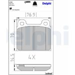 Delphi LP20 Bremsbelagsatz, Scheibenbremse Delphi LP20 Bremsbelagsatz, Scheibenbremse