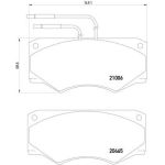 Brembo P A6 002 Bremsbelagsatz, Scheibenbremse PRIME LINE Brembo P A6 002 Bremsbelagsatz, Scheibenbremse PRIME LINE
