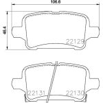 Bremsbelagsatz, Scheibenbremse 8DB 355 024-911 Bremsbelagsatz, Scheibenbremse 8DB 355 024-911