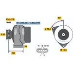 BOSCH 0 124 655 033 Generator BOSCH 0 124 655 033 Generator