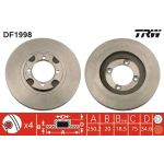 TRW DF1998 Bremsscheibe TRW DF1998 Bremsscheibe