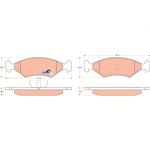 Bremsbelagsatz, Scheibenbremse GDB255 Bremsbelagsatz, Scheibenbremse GDB255