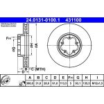 ATE 24.0131-0100.1 Bremsscheibe