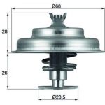 Thermostat, Kühlmittel TX 75 80D