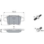 BOSCH 0 986 494 199 Bremsbelagsatz, Scheibenbremse