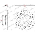 Bremsscheibe DDF2793C