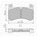 Bremsbelagsatz, Scheibenbremse FDB5220 Bremsbelagsatz, Scheibenbremse FDB5220