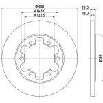 Bremsscheibe 8DD 355 122-831 Bremsscheibe 8DD 355 122-831