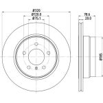 Bremsscheibe 8DD 355 114-001