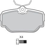Valeo 598499 Bremsbelagsatz, Scheibenbremse