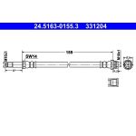ATE 24.5163-0155.3 Bremsschlauch