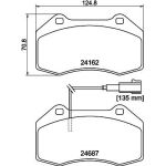 Bremsbelagsatz, Scheibenbremse 8DB 355 014-061 Bremsbelagsatz, Scheibenbremse 8DB 355 014-061