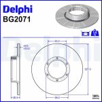 Bremsscheibe BG2071 Bremsscheibe BG2071