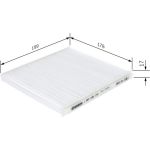 BOSCH 1 987 432 172 Innenraumfilter BOSCH 1 987 432 172 Innenraumfilter